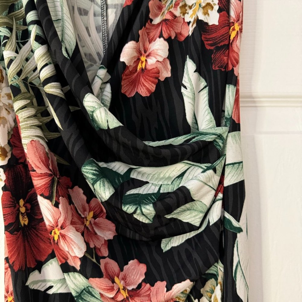 TOMMY BAHAMA Oceanic Orchid Maxi Dress - Black xxs - Picture 6 of 6